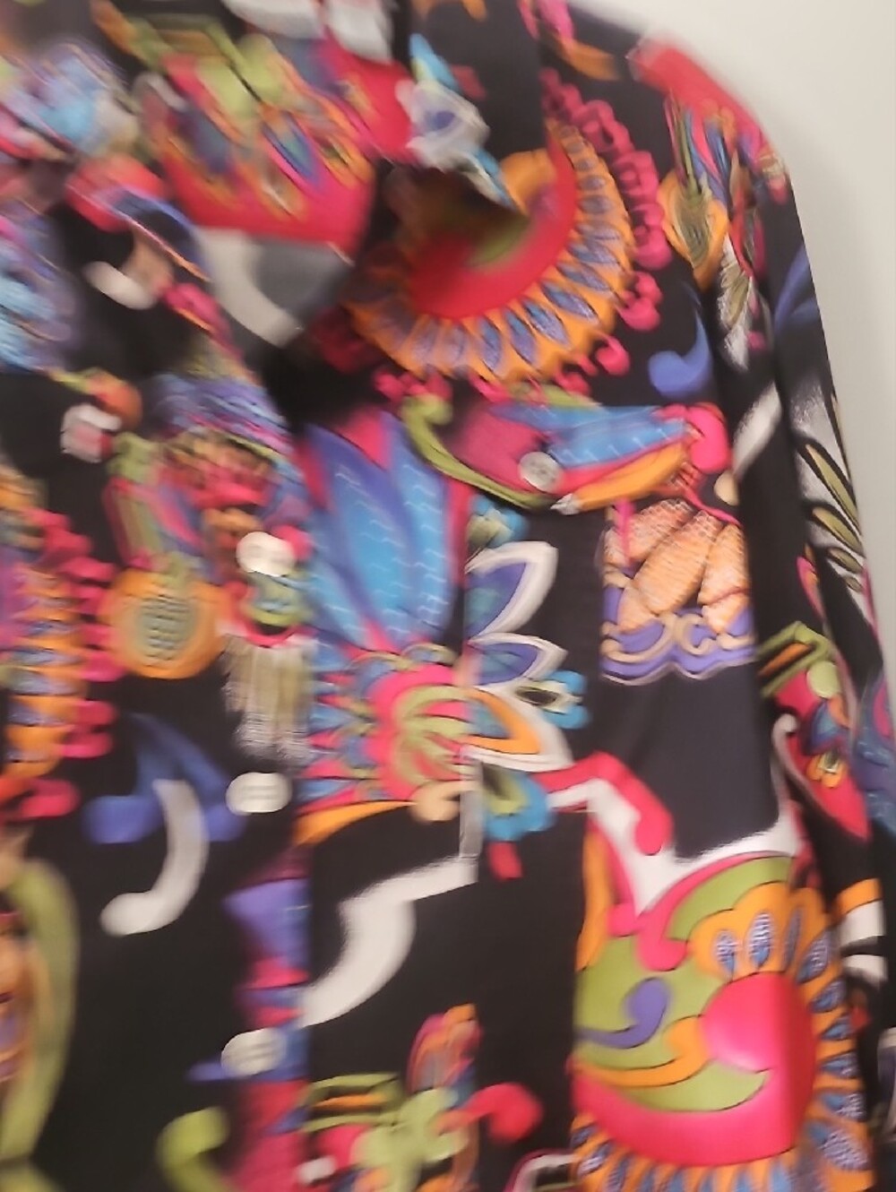 Chico's Multicolor Floral-Print Button Shirt - Picture 4 of 6